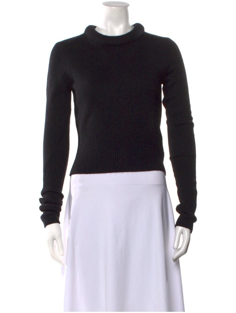 Rag And Bone 100%  Cashmere Sweater Small Black Mock Neck Long Sleeve